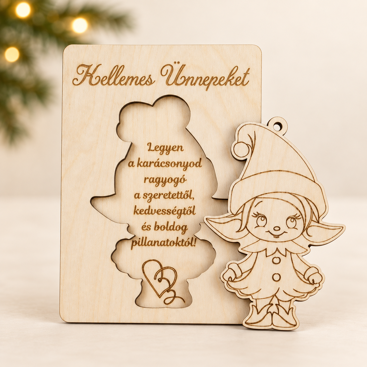 Karácsonyi díszkártya - 8. kép